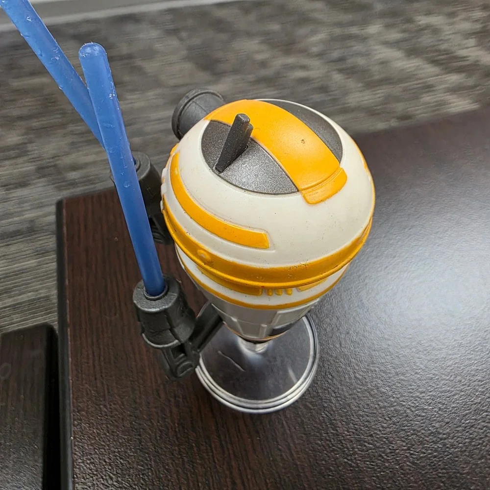 Star Wars Droid Depot Training Remote Droid Figure Orange White Blue 4 Inch